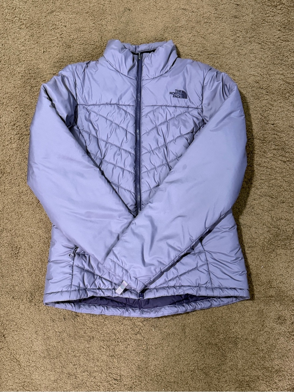 The North Face Women's Light Purple Quilted Puffer Jacket